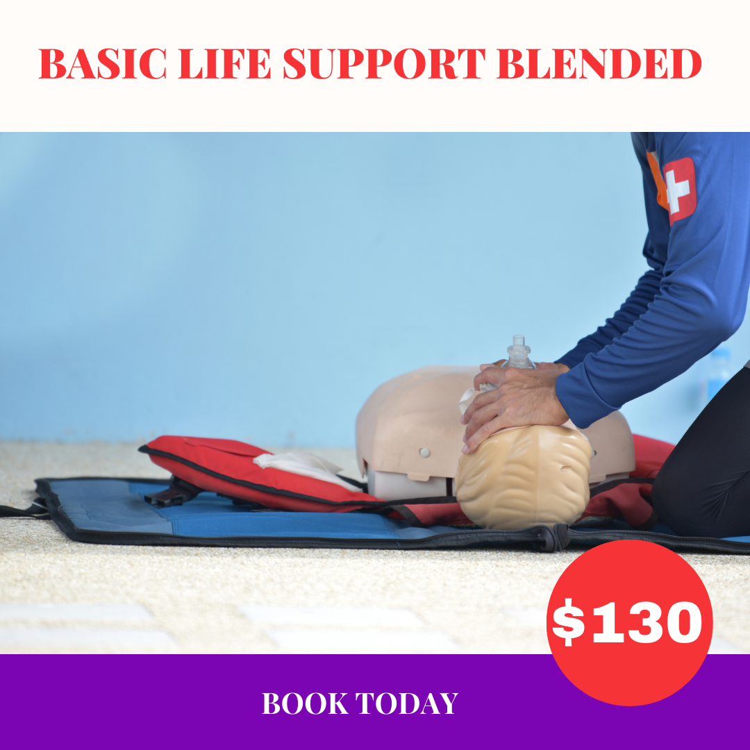Basic Life Support Blended Course (Online + Skills) $130